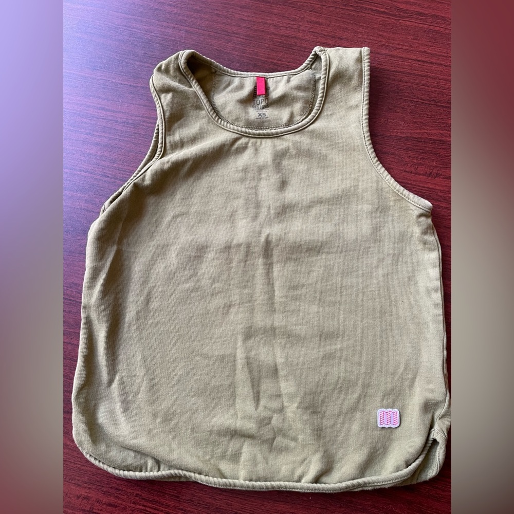Mossy green TOPO Designs tank top XS